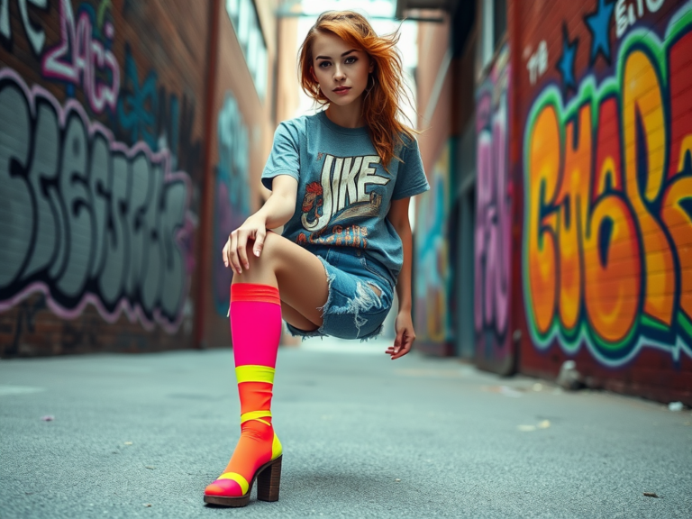 djcolossus.co.uk | Comment intégrer des chaussettes colorées dans votre look années 80 ?